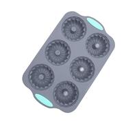 Generico Ice Mold - 6-Cavity Christmas Wreath Ice Mold | Silicone Cube Tray | Time-Saving Wreath Molds For Freezer, Chocolate, Cake, Food, Baking, Whiskey, Cocktails, Drinks, Soap, Candles, Party