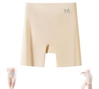 Generico Ice Silk Underwear, Women's High-Waisted Ice Silk Tummy Control And Butt Lift Underwear, 3-in-1 Panty Shorts (Pink,L(40-50kg))