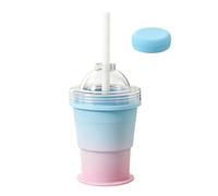 Generico Ice Tray Cup,325ml Foldable Iced Coffee Making,Ice Bottle Cup With Straw | Travelers Bartenders Home Office Parties Camping Beach Picnic Poolside Apartment RV Bar Club Wine Juice