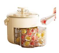 Genérico Ice Tray with Lid and Bin - Silicone Cube Maker Set, Covered Mold Storage Bucket, Durable BPA Free Construction, Easy Release Design | Beverage Cooling, Tequila Shots, Mixed Drinks