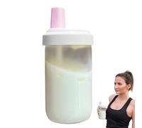 Generico Iced Coffee Cup - 500ml Transparent Straw With Lids | Reusable Leakproof Drinking | Unbreakable Mug Water Drinkware | Portable Tea Tumbler For Juice Milk Drinks School Travel Outdoor