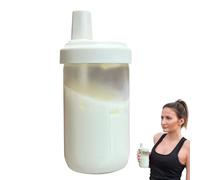 Generico Iced Coffee Cup - 500ml Transparent Straw With Lids | Reusable Leakproof Drinking | Unbreakable Mug Water Drinkware | Portable Tea Tumbler For Juice Milk Drinks School Travel Outdoor