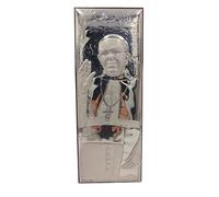 Generico Icona Papa Francesco in Argento con Retro in Legno - 11x29 cm - Made in Italy