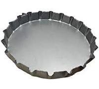 Generico IDEAL CASALINGHI Lamiera in ferro tonda cm 43 unta in lamiera con olio extra vergine d'oliva da bruciare