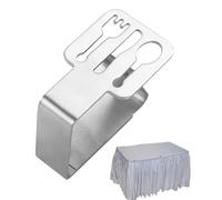 Genérico Ideal Clips For Home, Kitchen, Restaurant, Weeding, Picnic, Patio and Party | Tablecloth Clips For Outdoor Tables,Picnic Table Clips Stainless Steel Table Cloth Holders |