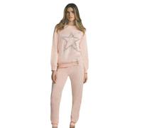 Generico IGAM Pigiama Invernale Donna Hollywoo Milano Serafino Caldo Cotone Interlock (IT, Testo, L, Regular, Regular, 45770 Cipria)