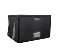 Generico ignifuga per | Cassetta di sicurezza impermeabile con chiusura a chiave, custodia per, borsa per ignifuga, classificatore per lettere, cartelle legali, gioielli