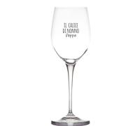 Generico Il calice di Nonno Bicchiere da Vino Personalizzato Calice da Vino Bianco Rosso Dedica Idea Regalo Festa Del Papà Festai dei nonni Babbo Nonno Compleanno Natale