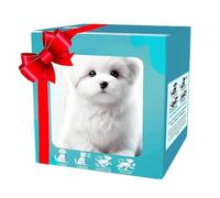 Generico Il mio cucciolo robot realistico, cane robot per adulti, cucciolo robots, giocattolo interattivo intelligente, per sedersi, abbaiare, camminare (#d)