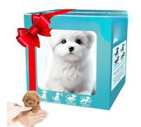 Generico Il mio cucciolo robot realistico, cuccioli di robot che si comportano come un vero cane, camminano, abbaiano e scodinzolano, cane intelligente, nuovo 2025 (D)