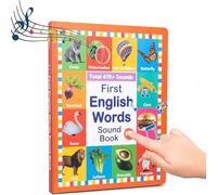Generico Il Mio Primo Giocattolo Sonoro Inglese - Oltre 470 Parole, 21 Temi, Divertente Gioco di Parole, Giocattolo Educativo per L'apprendimento Linguistico, L'educazione Scolastica E Il Regalo(3-9)
