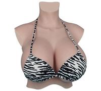 Generico Il Nuovo Aggiornamento Pettorale in Silicone Forme di Seno Morbide Realistiche Mastectomia Enorme Tette Finte per Crossdressers Transgender,B,#3+Silk Cotton