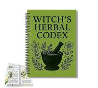 Generico Il Quaderno dell'Erborista Incantato - Codice Erbe della Strega, Quaderno delle Erbe della Strega con Collezione di Erbe Multiple, Conoscenza delle Piante e Illustrazioni