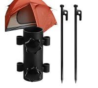 Generico Il Tubo Fisso A Bastone Da Sole - Supporto Per Supporto In Acciaio Regolabile E Antivento Baldach Agen - Di Inclinazione Della Portatile, Attrezzatura Per Esterni Per Picnic, Spiag