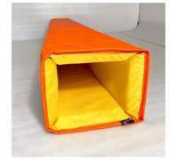 Generico Imbottitura autoadesiva in Schiuma per Pali, Copertura per Colonna da 2,1 m per canestri da Basket Interni/Esterni, Arancione, 13x13 cm - Protezione Resistente