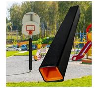 Generico Imbottitura autoadesiva per Pali Quadrati - Nera 6x6 cm - Protezione per colonne Esterne per parchi Divertimento e Supporti per scantinati - Soluzione di ammort