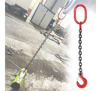 Generico Imbracatura di Sollevamento a Catena a Gamba Singola da 1 m, capacità da 1 a 11 tonnellate, paranco per Motori Resistente e Leggero per Condizioni Difficili, Facile da Sollevare e maneggiare