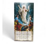 Generico Immagini per Benedizione della Casa con Preghiera, 20x10 cm, 100 Pezzi, Made in Italy (Gesù Risorto)