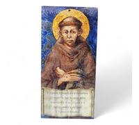 Generico Immagini per Benedizione della Casa con Preghiera, 20x10 cm, 100 Pezzi, Made in Italy (San Francesco)