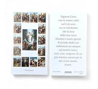 Generico Immagini Religiose per la Pasqua con Preghiera, Vari Soggetti, 6x11 cm, Confezione da 100 Pezzi, Made in Italy (Via Crucis)