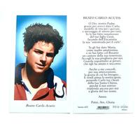 Generico Immagini santini del Beato Carlo Acutis con preghiera cm. 6x11 - confezione da 100 pezzi