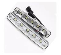 Generico Impermeabile DRL Luce Di Marcia Diurna Per Auto E4-mark 12V 10W Super Luminoso 5 E4 Guscio In Alluminio 2 Pezzi Retronebbia Led