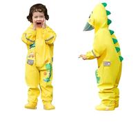 Generico Impermeabile per Bambini per Ragazze e Ragazzi Pioggia Poncho per Bambini Riutilizzabile e Copertura Poncho Impermeabile Bambino per Scuola, Escursioni All'aperto (Yellow2, 6-8 Years)