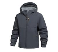 Generico Impermeabile Uomo Antipioggia Antivento Softshell Montagna Invernali Sportiva Lungo Giacca Autunnali Autunno Da Lavoro Cappotto Giubbotto Invernale Pioggia Tuta Estiva Parka Grigio M