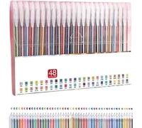 Generico Implementarch Pens,Glitter Gel Pen Set,Ergonomic Design for Comfortable Writing,Gel Marker Set Colored Pen for Drawing,for Drawing, Doodling, Crafts and Taking Note (48)