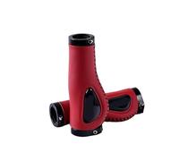 Generico Impugnature for bicicletta in gomma morbida for mountain bike Antiurto antiscivolo Coperchio del manubrio Blocco sulle parti ciclismo(Red)