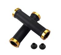 Generico Impugnature in gomma for bicicletta Blocco in lega Manubrio antiscivolo Doppio bloccaggio in alluminio(Golden)