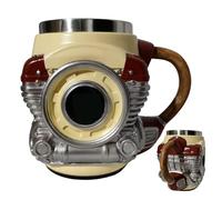 Generico in Acciaio per Caffè, Bicchiere Isolato 3D a Doppia Parete, per Latte e Bevande, Ideale per Campeggio, Picnic, Ufficio, Casa, Cucina, Succo, Bevande, Regalo per Amici, Colleghi