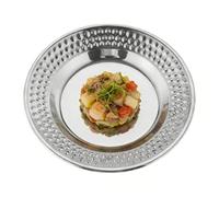 Genérico in acciaio - Vassoio da pranzo con finitura a specchio | in metallo per bambini | per amici studenti adulti uomini donne casa uso interno cucina eventi