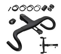 Generico in Carbonio per Bici da Strada - per Mountain Bike, Design con Attacco Integrato, Parti ergonomiche in Lega per Ciclisti Adulti Professionisti | Appassionati di Fa