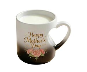 Generico In Ceramica - Bicchieri Che Cambiano Colore - Per Acqua In Ceramica A Forma Di Cuore - Per Cioccolato, Tè, Latte, Succhi, Eventi Di Ritrovo In Casa, Dormitorio, Appartamento, Festa