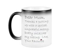 Generico In Ceramica Per La Festa Della Mamma - Da Caffè Per Mamma | Da Caffè Sensibile Al Calore, Bicchieri Da Tè Con Stampa Di Lettere Grandi Da 11 Once, Regalo Di Compleanno Per La