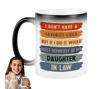 Generico in ceramica rivelatrice di calore | da caffè con contenitore per caffè in ceramica da 350 ml | Tazze da multifunzionali sensibili al calore Tazze da novità da donna per regali di compleann