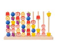 Generico in legno per bambini - Gioco Sensoriale con Abbinamento Forme - Gioco di classificazione della frutta,per Bambini Viaggio Scuola Materna Casa Giochi Festa Compleanno