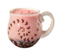 Generico In Onde,Bicchiere Per Bevande Soffiato A Mano,Tazze Per Latte Ispirate Al Mare | per Succo Bibite Latte Studio Pranzo Insegnanti Studenti Ufficio Cucina Hotel Compleanno Casa Spiaggia