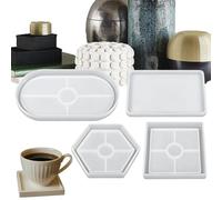 Generico in Silicone - Materiale Siliconico | Set di Sottobicchieri da 4 Pezzi da 200 G, di Protezione Riutilizzabile per La Scrivania 'Appartamento E La Decorazione Domestica del Desktop