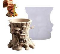 Generico in Silicone per Resina - Ceppo di Albero di Funghi Fai da Te, Resina Epossidica, per Colata di Resine per Candelieri, Vasi di Fiori, Portapenne E Contenitori di Stoccaggio Stampo per Dec