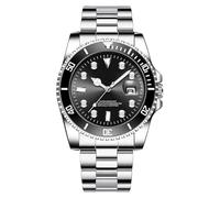 Genérico Incredibile orologio da uomo di con cinturino in acciaio analogico da uomo, impermeabile, accessori alla moda, facili da leggere, 42 mm, b, Consulte la descripción, Vedere la