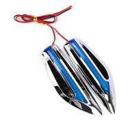 Generico Indicatore 1Paio 46LED Indicatori Direzione Per Auto 12v 3W Accessori Per Lampade Laterali A Forma Lama Direzione(Blu)