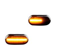Generico Indicatore 2x LED Dinamici Indicatori Direzione Laterali Per Clio Per Trafic Per Kangoo Twigo Per Dacia Per Logan Per Duster Per Nissan Direzione(2xDynamic Smoked)