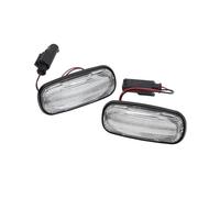Generico Indicatore Di Direzione LED Indicatore Laterale Gruppo Lampada Lampeggiante Di Direzione Per Land Per Rover Per Defender TD5 Per Freelander Per Discovery 2(Clear Lens)