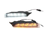 Generico Indicatore Di Direzione Per VW Per Scirocco R 2010-2013 Auto LED Daytime Running Light Con Giallo DRL Indicatori Di Direzione Fendinebbia Accessori Esterni