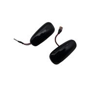 Generico Indicatore Direzione Auto Dinamica LED Indicatori direzione Indicatore Laterale Luce Lampeggiante Sequenziale Per Opel Per Astra Per Zafira Lampeggiante Segnalazione Led(Smoked Black)