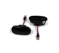 Generico Indicatore Laterale 2 pezzi luci segnalazione LED per ripetitore, indicatori direzione laterali dinamici, per Civic Si ES per Accord Luce Emergenza(Smoked Black)