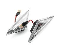 Generico indicatore laterale 2PCS Indicatori di direzione Lampada LED Luce specchietto laterale per Ford per FOCUS MK I 1998-2004 Per MONDEO III 2000-2007 Frecce Laterali auto(Crystal white)