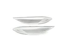 Generico indicatore laterale 95863107100 Per Cayenne 958 (92A) 2010-2014 LED Dinamico Ambra Indicatore di direzione Lampada posizione laterale Freccia Lampada auto(Crystal white)